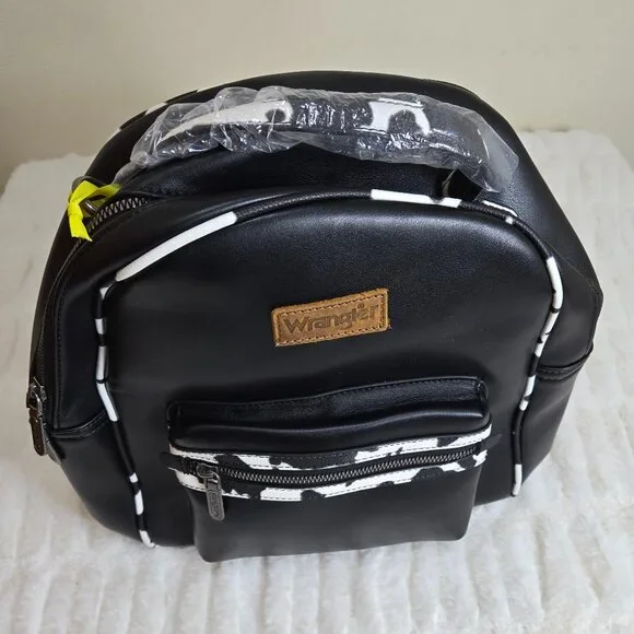 Wrangler | Bags | New Montana West Wrangler Cow Print Black  display picture 1